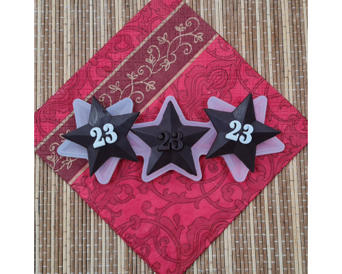 Силиконовая форма №528 "Звезда 23" для кондитеров