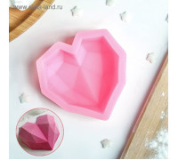 Молд силиконовый 7×6,5 см "Сердце"