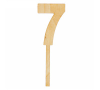 Топпер цифра "7", 4х12см
