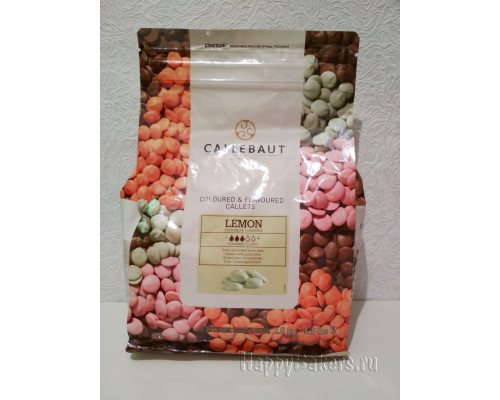 Шоколад Callebaut Lemon для кондитеров, 500гр 
